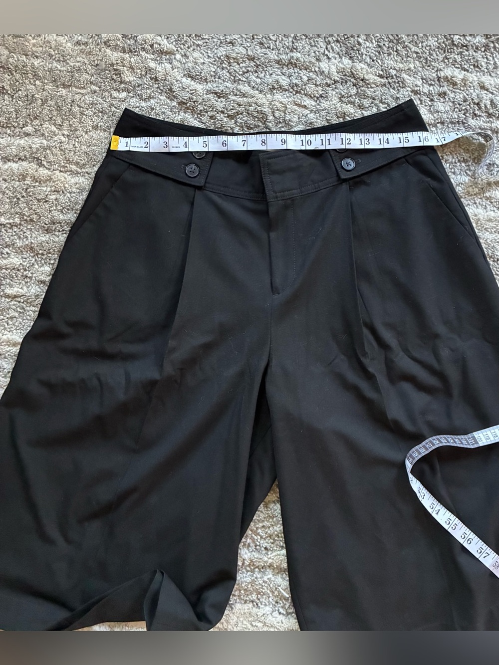 GAP Black Tailored Culotte with Branded Waist Label - Picture 5 of 8